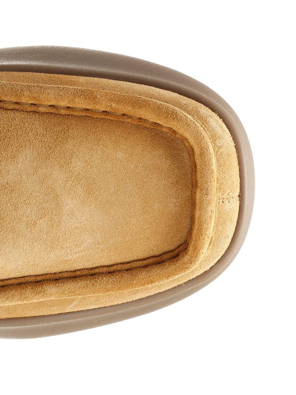 Al Duca D'Aosta Burberry Stivaletti "Log" In Pelle Scamosciata Stivaletti