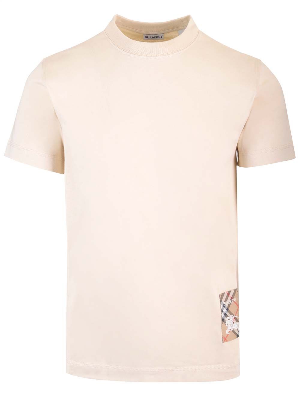 Al Duca D'Aosta Burberry T-shirt con patch Equestrian Knight