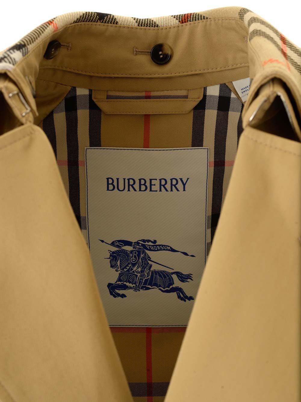 Al Duca D'Aosta Burberry Trench Lungo Con Collo Staccabile