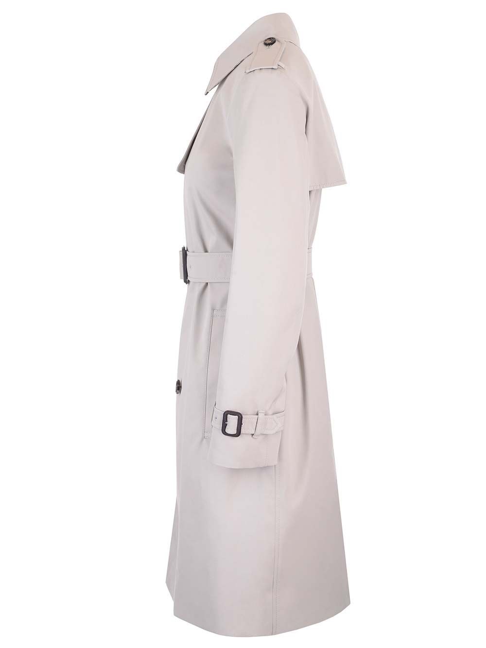 Al Duca D'Aosta Burberry Trench Medio In Misto Cotone