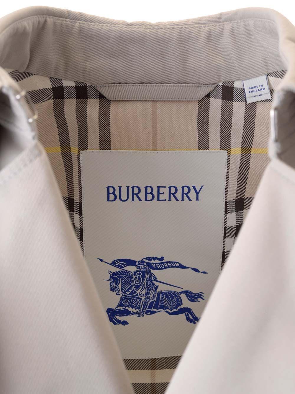 Al Duca D'Aosta Burberry Trench Medio In Misto Cotone