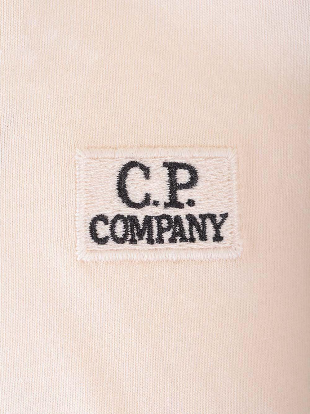 Al Duca D'Aosta C.p. Company T-shirt Bianca Con Patch Logo