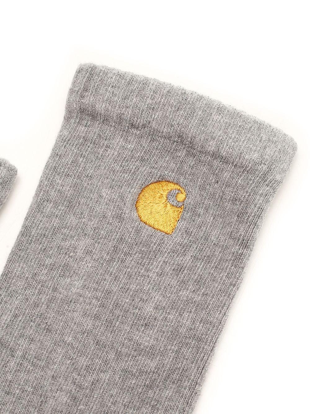 Al Duca D'Aosta Carhartt Wip Calzino Bianco Con Logo