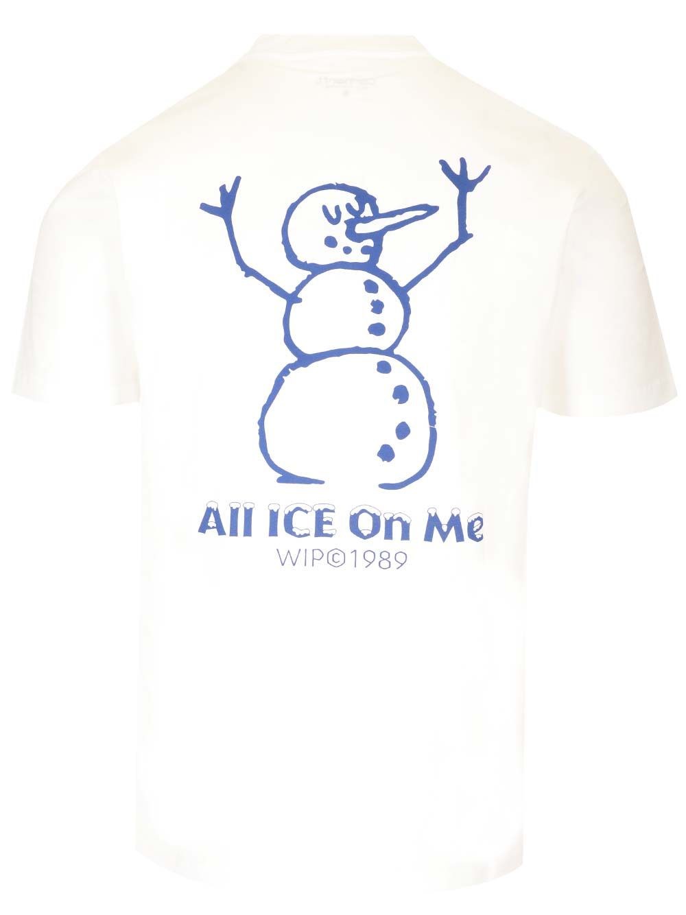 Al Duca D'Aosta Carhartt Wip T-shirt Bianca Con Stampa