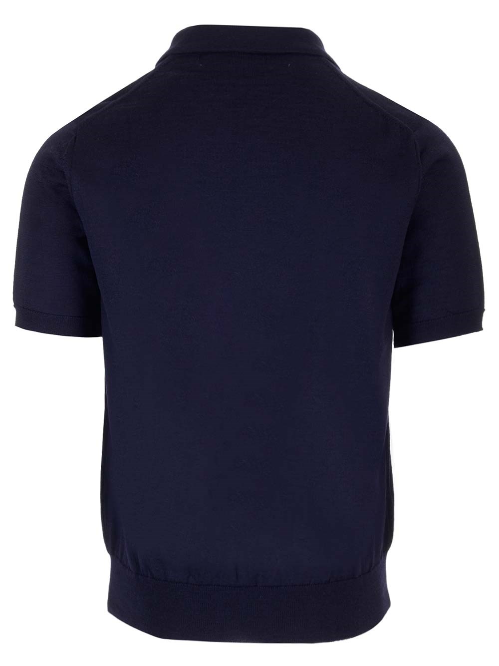 Al Duca D'Aosta Comme Des Garcons Play EX-P1N094 NAVY POLO NECK SHORT SLEEVES COTT POLO