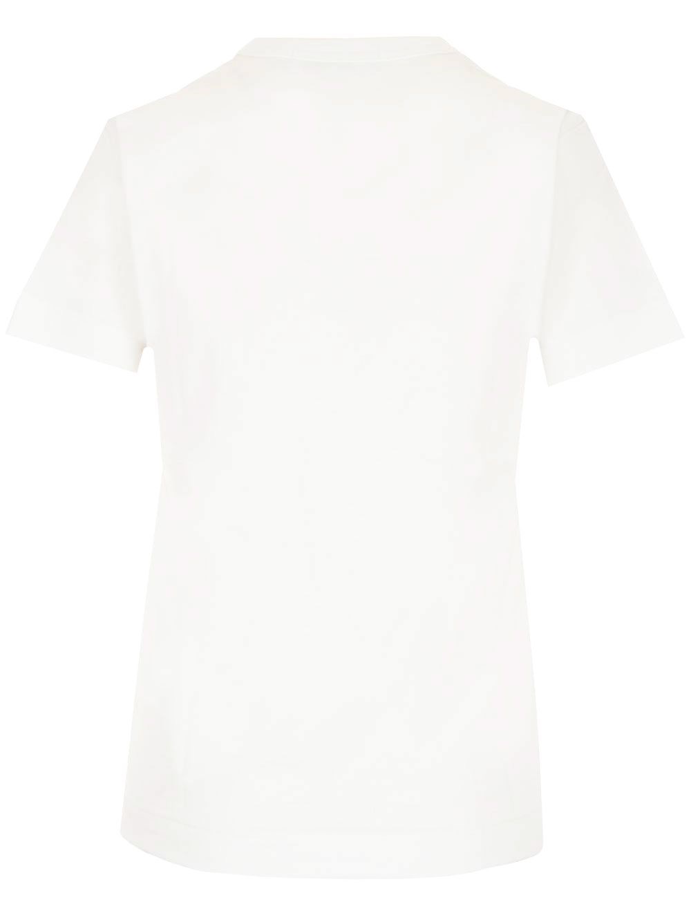 Al Duca D'Aosta Comme Des Garcons Play T-shirt Bianca