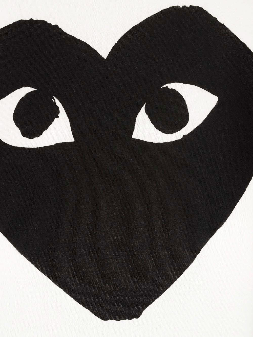 Al Duca D'Aosta Comme Des Garcons Play T-shirt Bianca