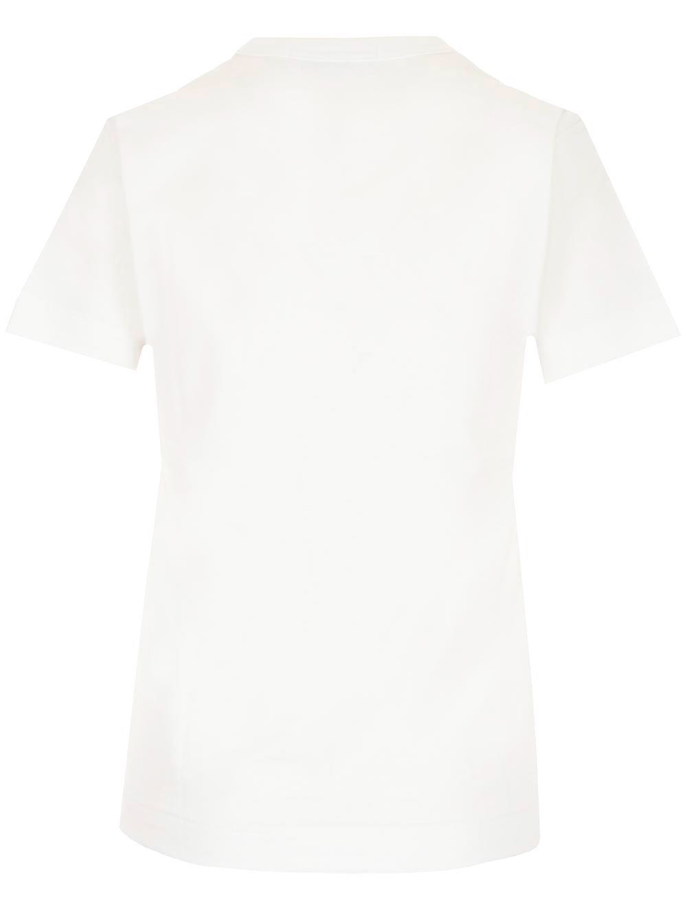 Al Duca D'Aosta Comme Des Garcons Play T-shirt Bianca 'big Heart'