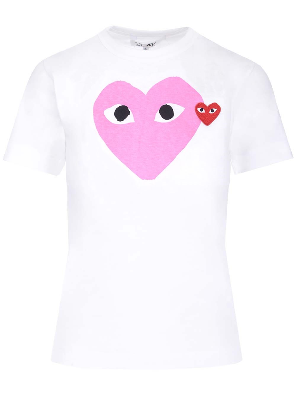 Al Duca D'Aosta Comme Des Garcons Play T-shirt Big pink heart