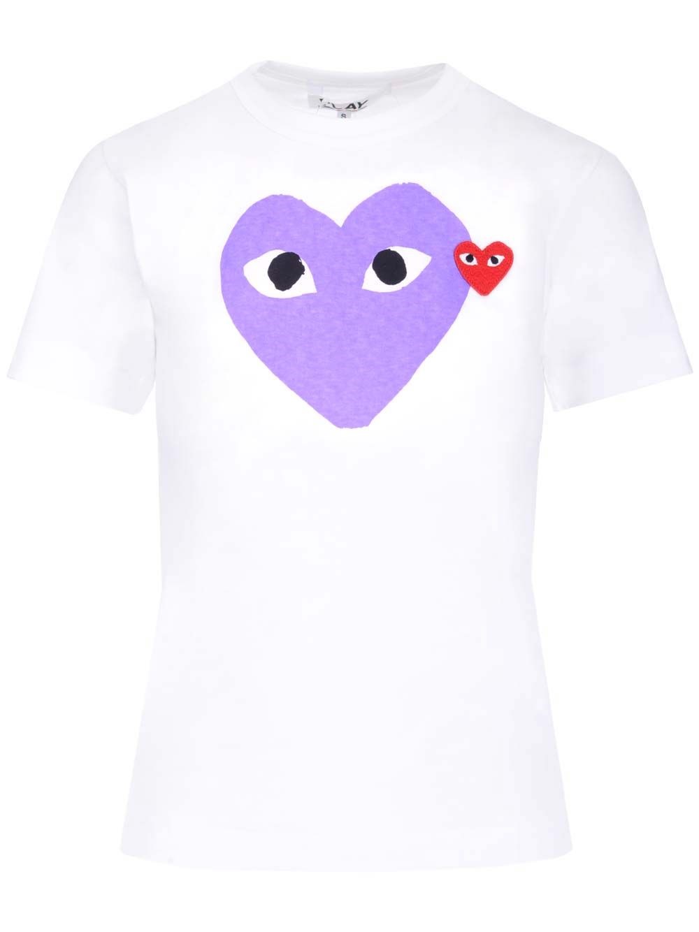 Al Duca D'Aosta Comme Des Garcons Play T-shirt Big purple heart