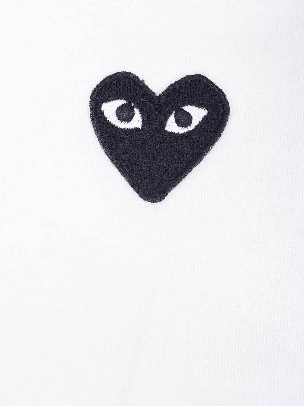 Al Duca D'Aosta Comme Des Garcons Play T-shirt Con Cuore Nero Piccolo