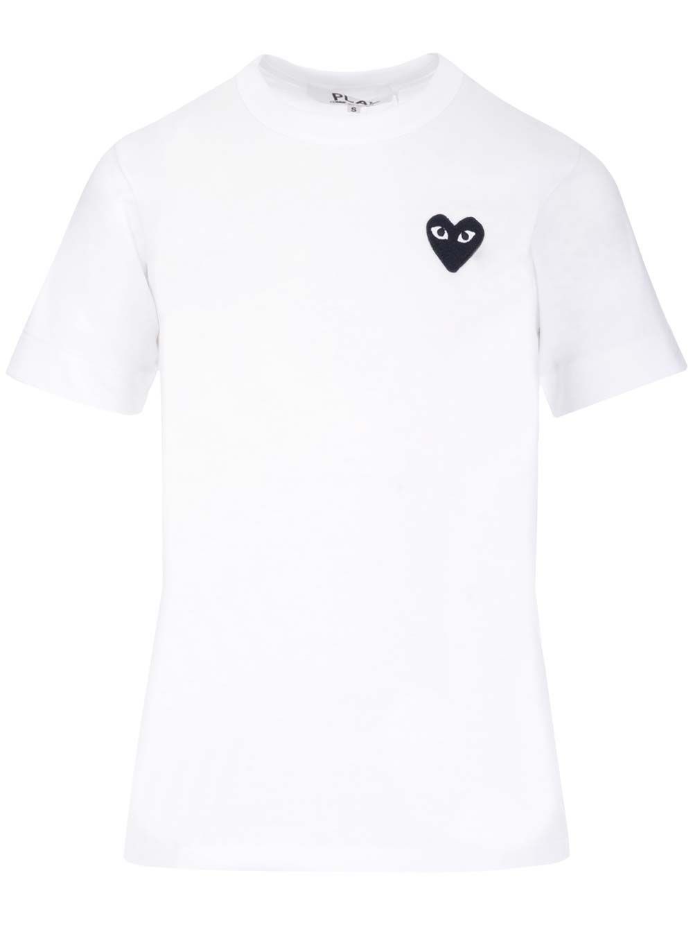Al Duca D'Aosta Comme Des Garcons Play T-shirt con cuore nero piccolo