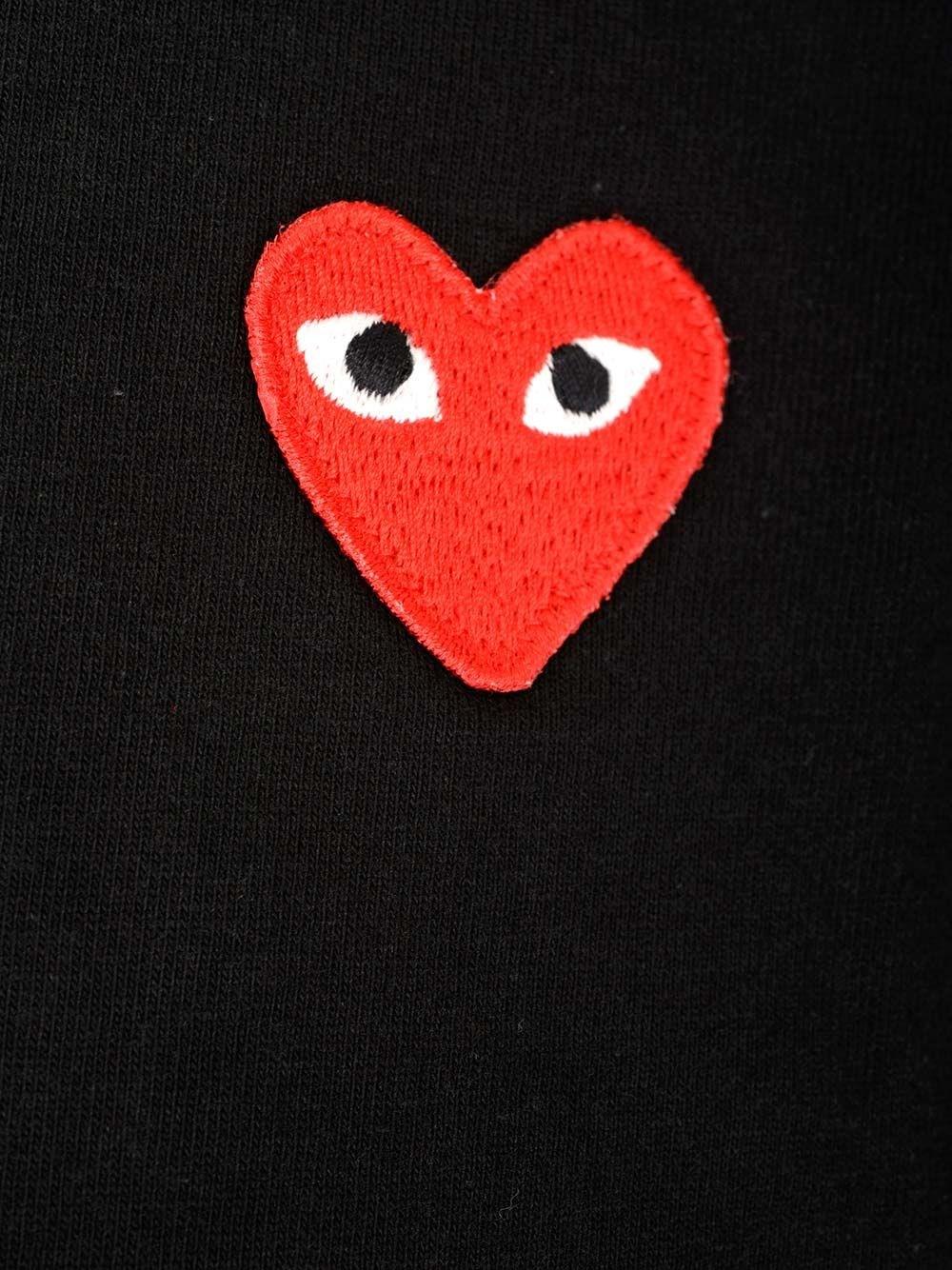 Al Duca D'Aosta Comme Des Garcons Play T-shirt Con Cuore Rosso Piccolo