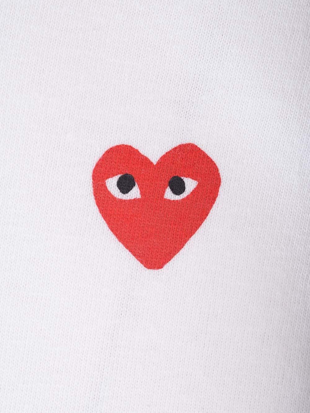 Al Duca D'Aosta Comme Des Garcons Play T-shirt Con Cuori Rossi
