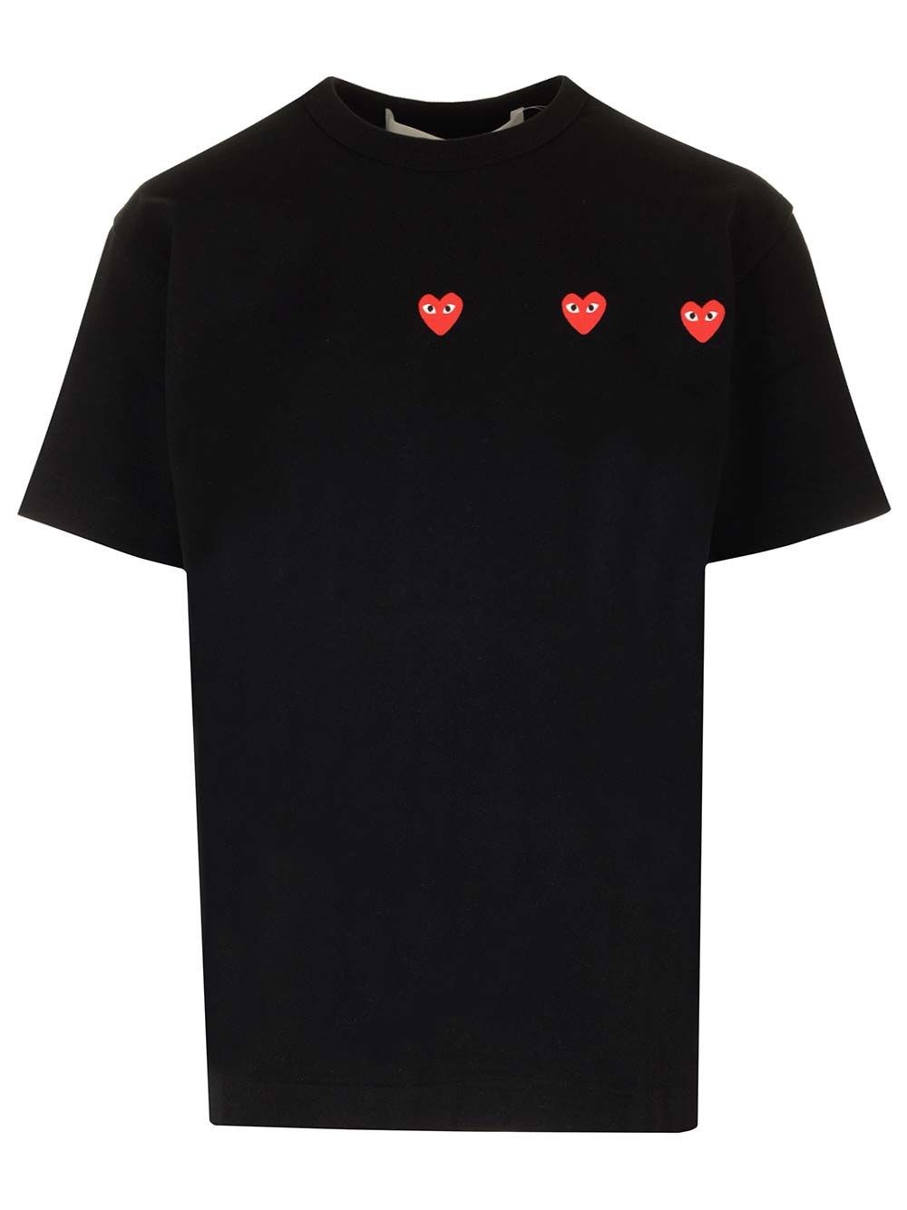 Al Duca D'Aosta Comme Des Garcons Play T-shirt con cuori rossi