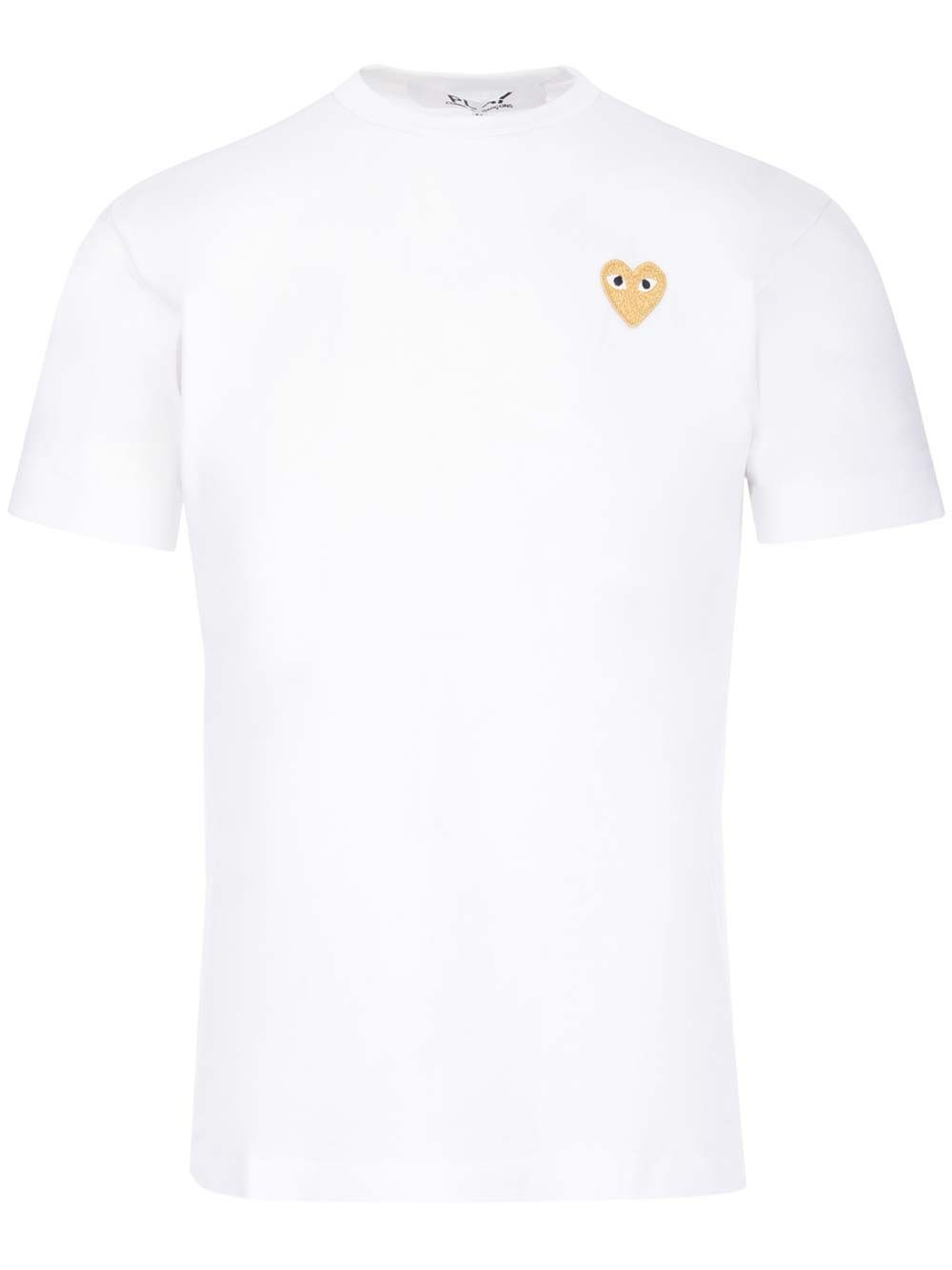 Al Duca D'Aosta Comme Des Garcons Play T-shirt gold heart