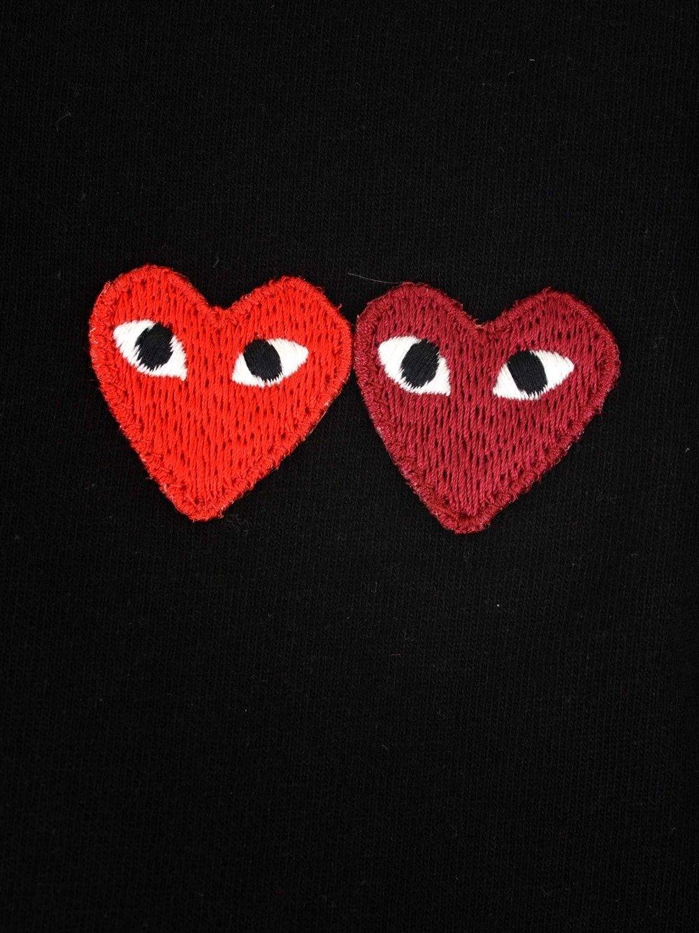 Al Duca D'Aosta Comme Des Garcons Play T-shirt Multi Hearts