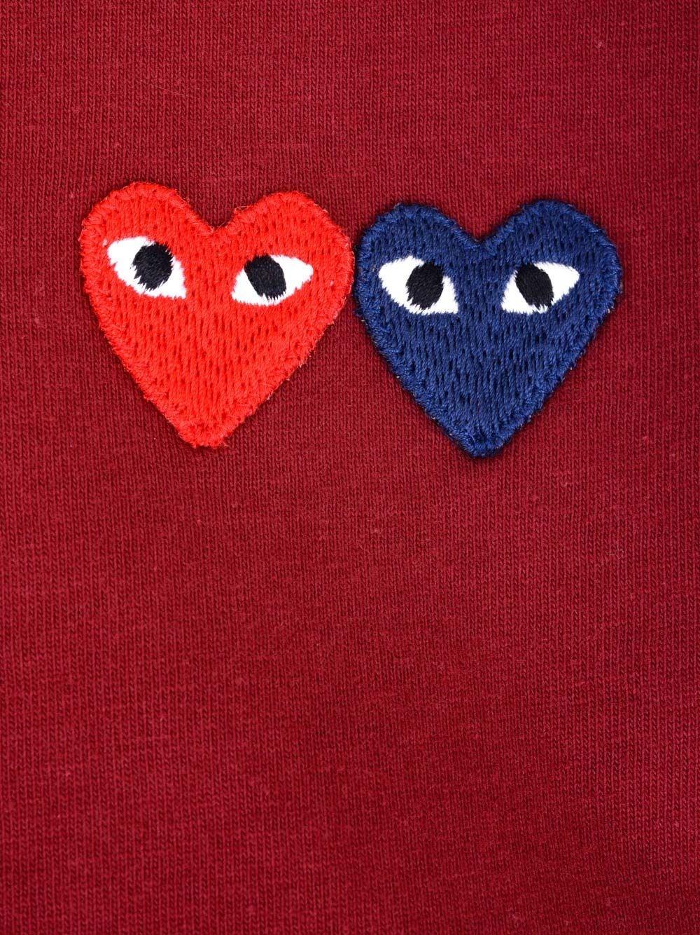 Al Duca D'Aosta Comme Des Garcons Play T-shirt Multi Hearts