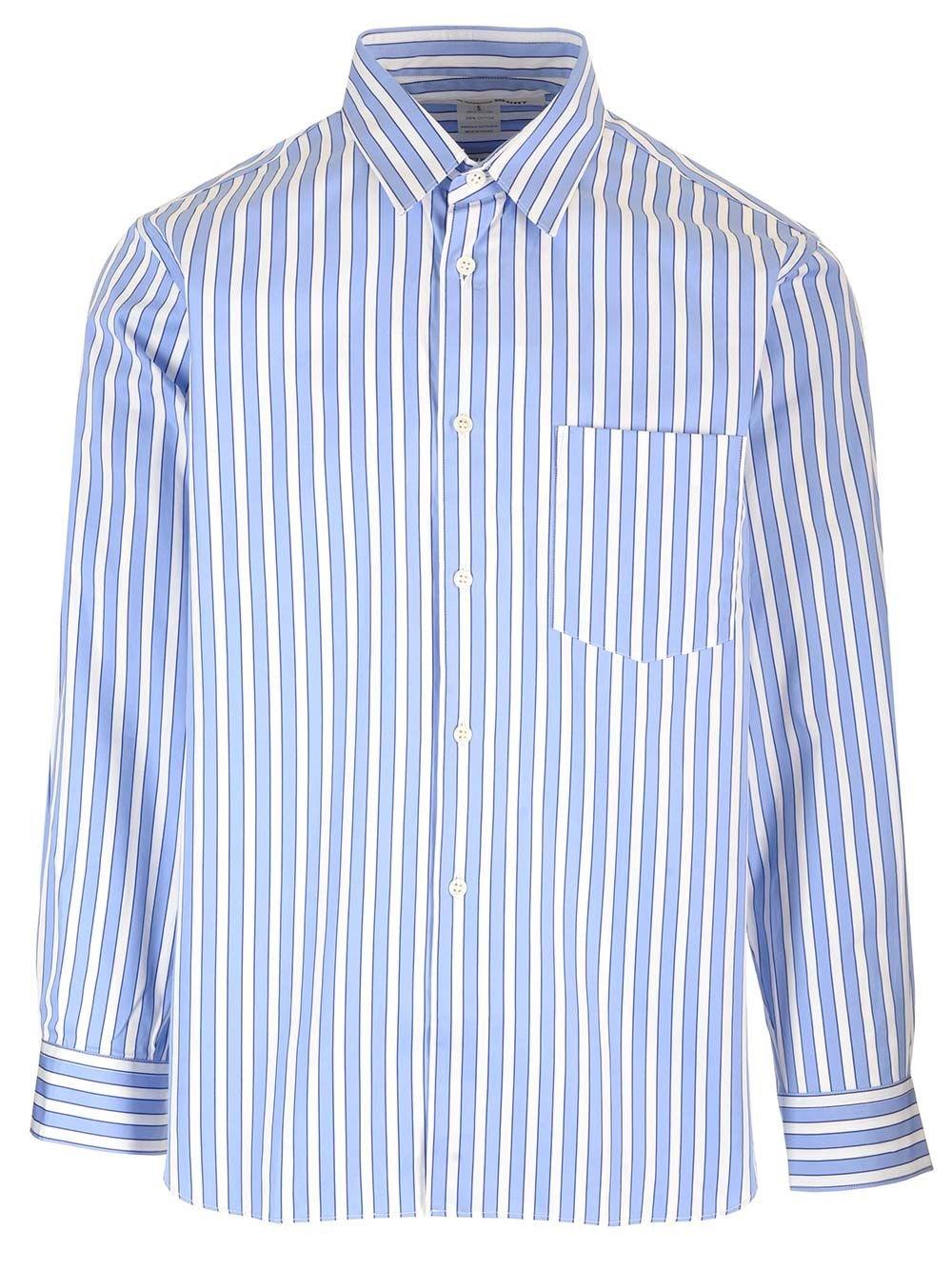 Al Duca D'Aosta Comme Des Garcons Shirt Camicia in cotone a righe