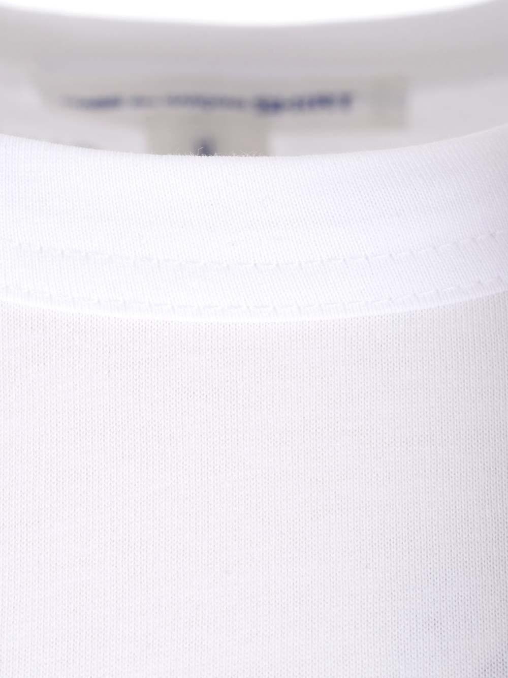 Al Duca D'Aosta Comme Des Garcons Shirt Maglia Bianca In Cotone