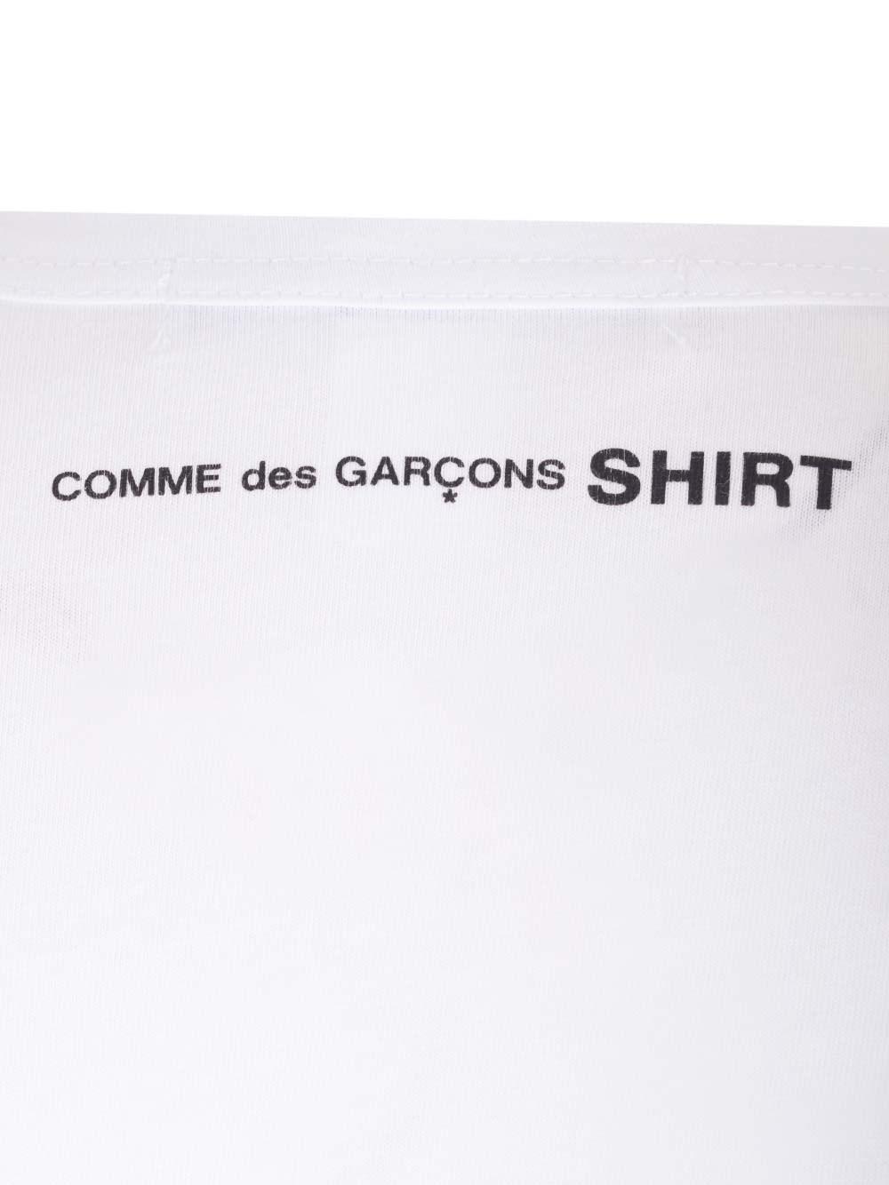 Al Duca D'Aosta Comme Des Garcons Shirt Maglia Bianca In Cotone