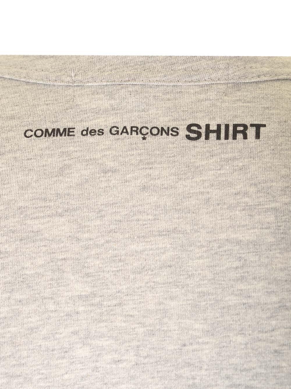 Al Duca D'Aosta Comme Des Garcons Shirt Maglia Grigia In Cotone