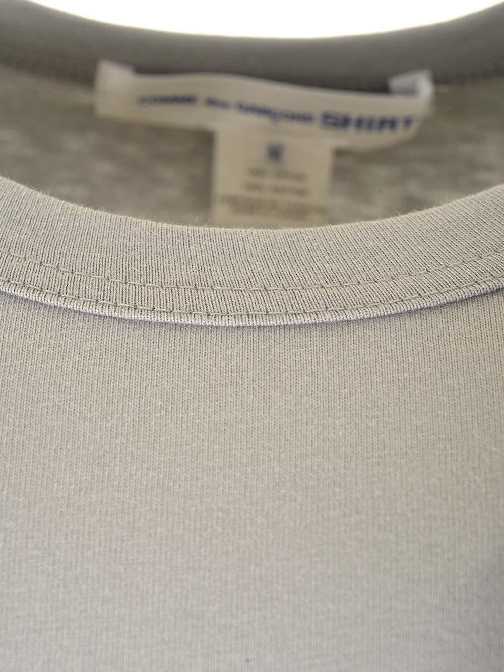 Al Duca D'Aosta Comme Des Garcons Shirt Maglia Grigia In Cotone