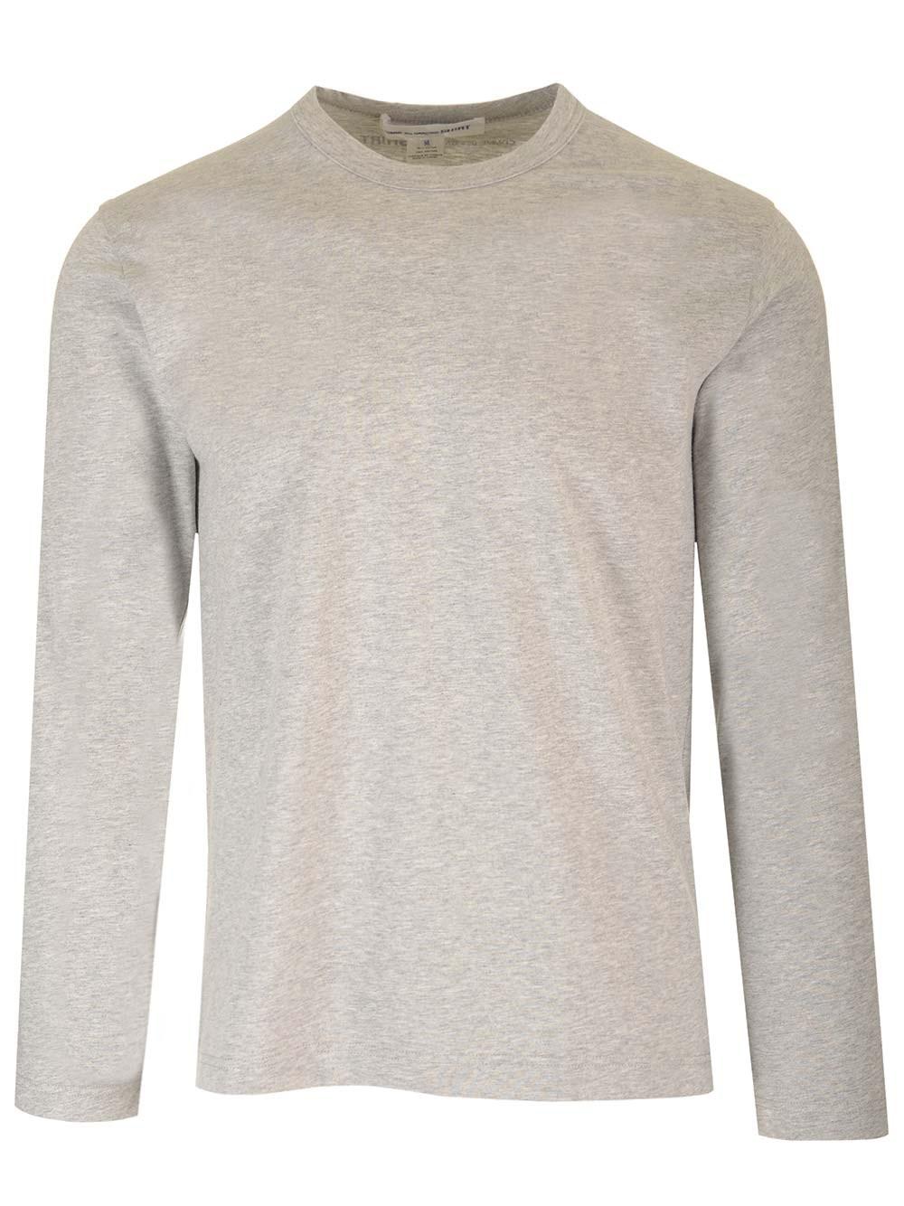 Al Duca D'Aosta Comme Des Garcons Shirt Maglia grigia in cotone