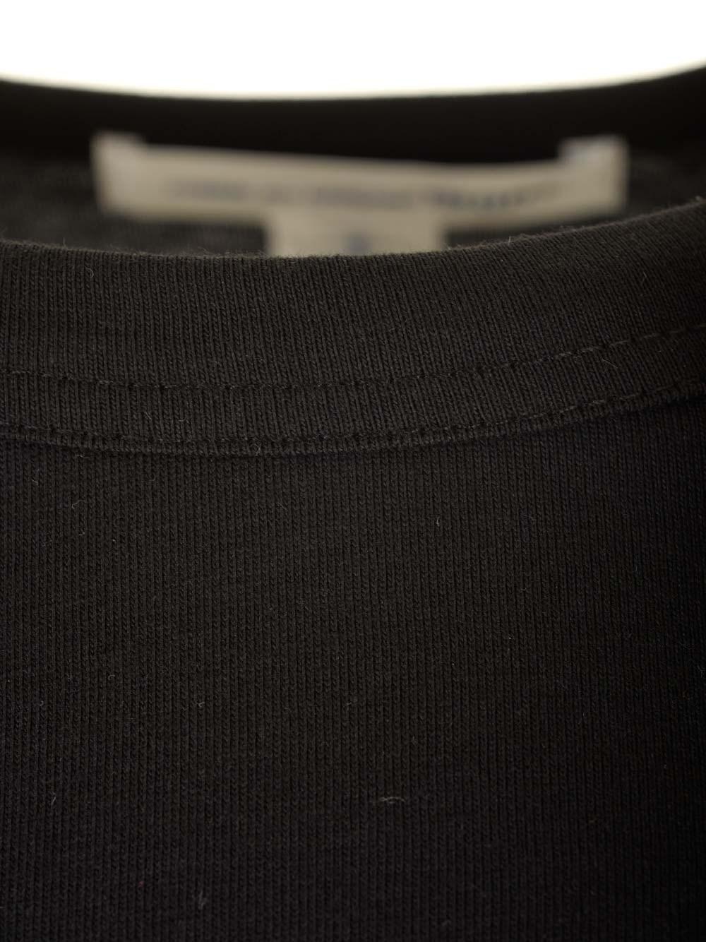 Al Duca D'Aosta Comme Des Garcons Shirt Maglia Nera In Cotone