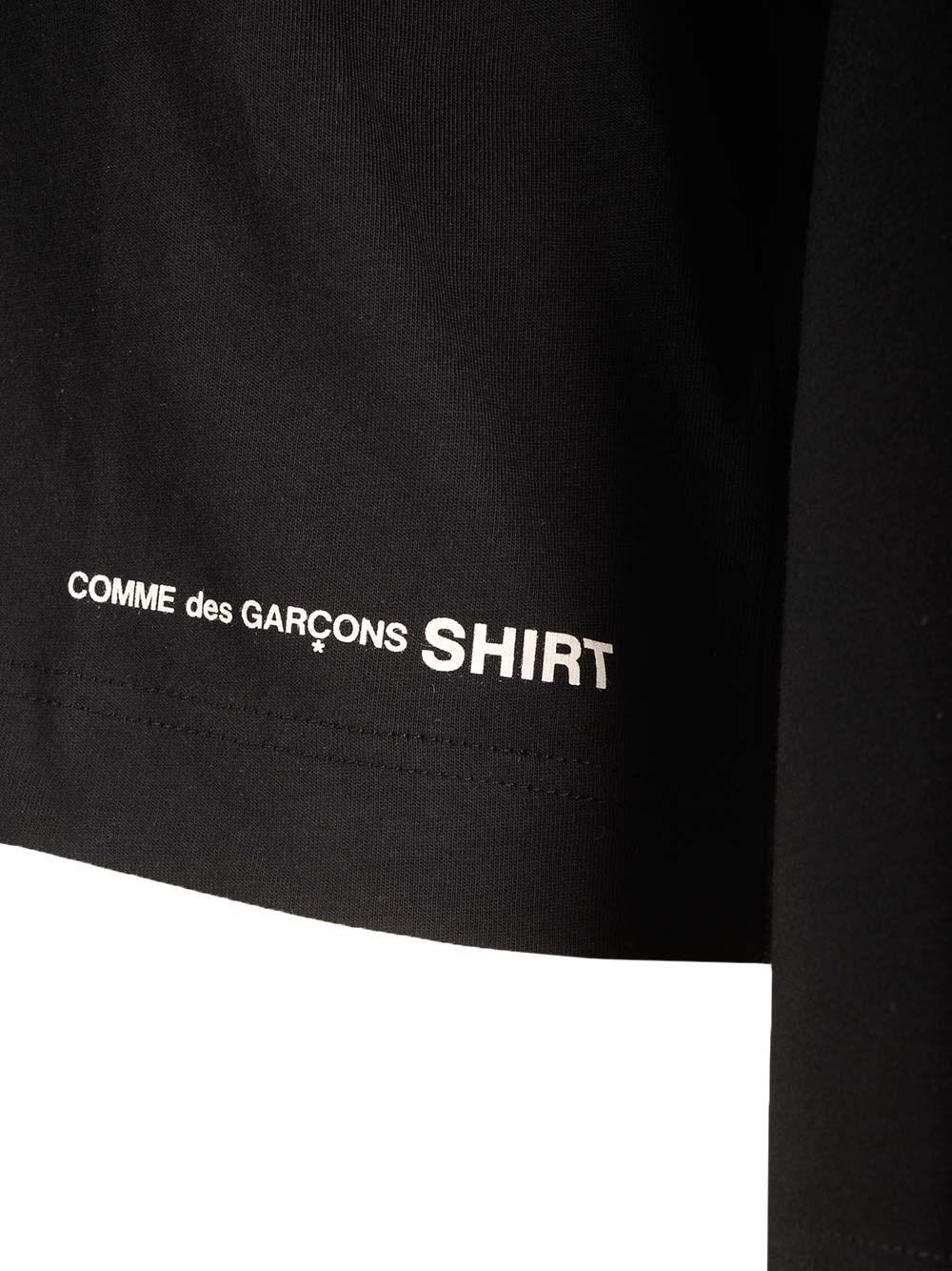 Al Duca D'Aosta Comme Des Garcons Shirt Maglia Nera In Cotone