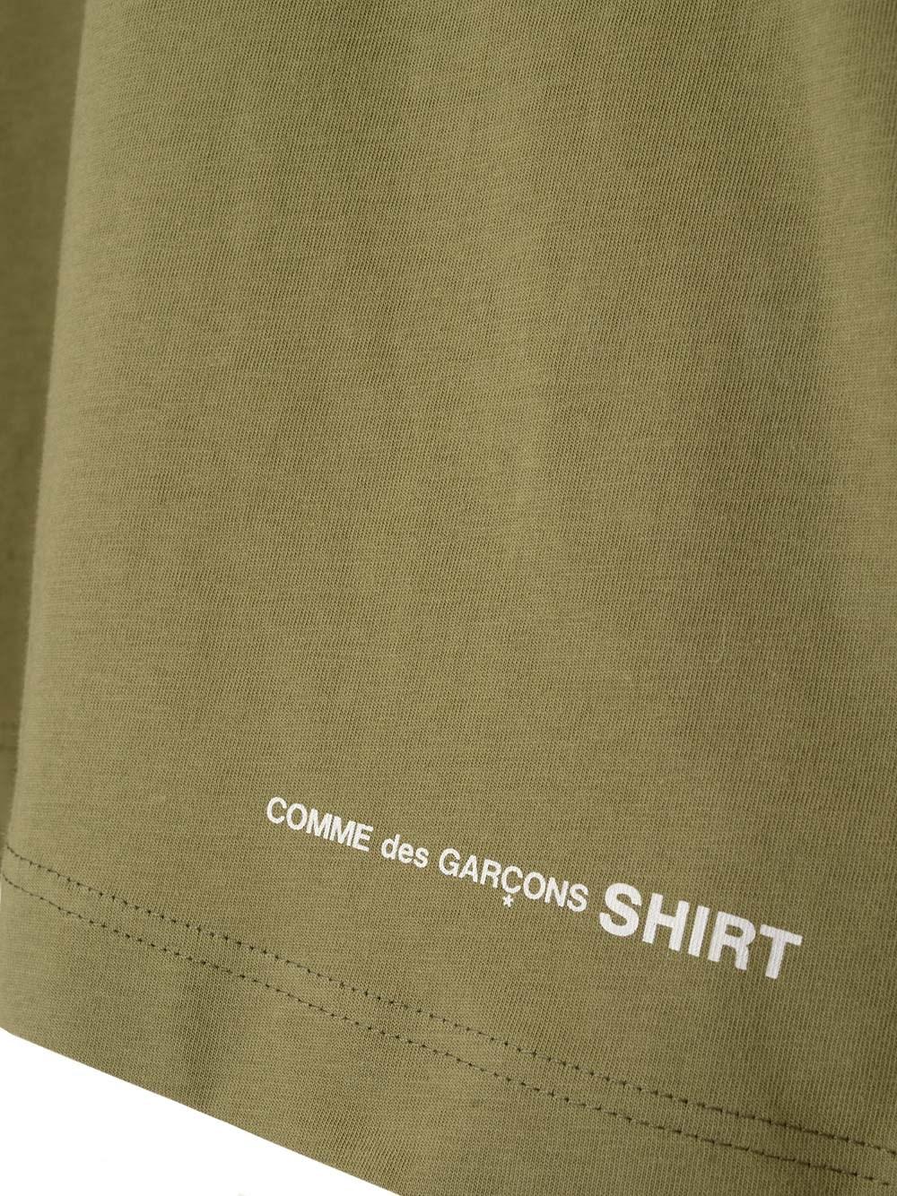 Al Duca D'Aosta Comme Des Garcons Shirt Maglia Verde Khaki In Cotone