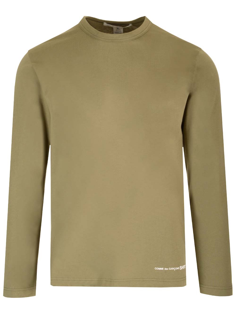 Al Duca D'Aosta Comme Des Garcons Shirt Maglia verde khaki in cotone