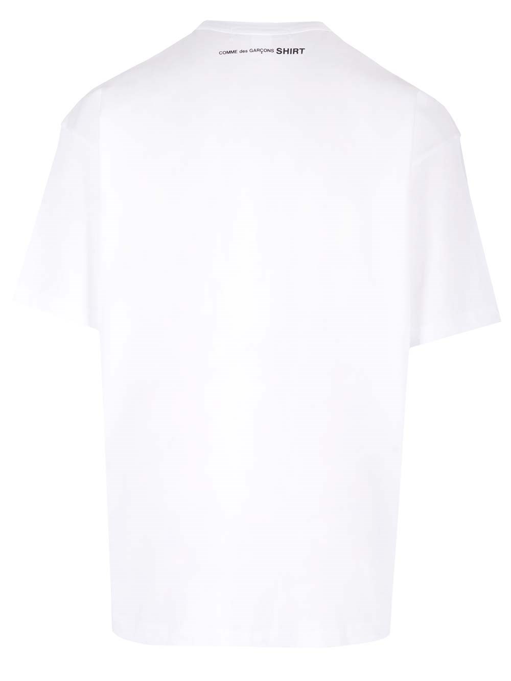 Al Duca D'Aosta Comme Des Garcons Shirt T-shirt Bianca Over