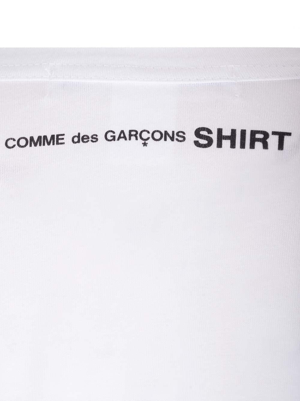 Al Duca D'Aosta Comme Des Garcons Shirt T-shirt Bianca Over