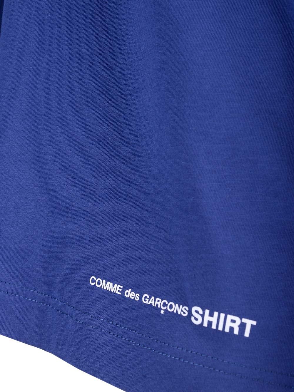 Al Duca D'Aosta Comme Des Garcons Shirt T-shirt Blu Elettrico Over