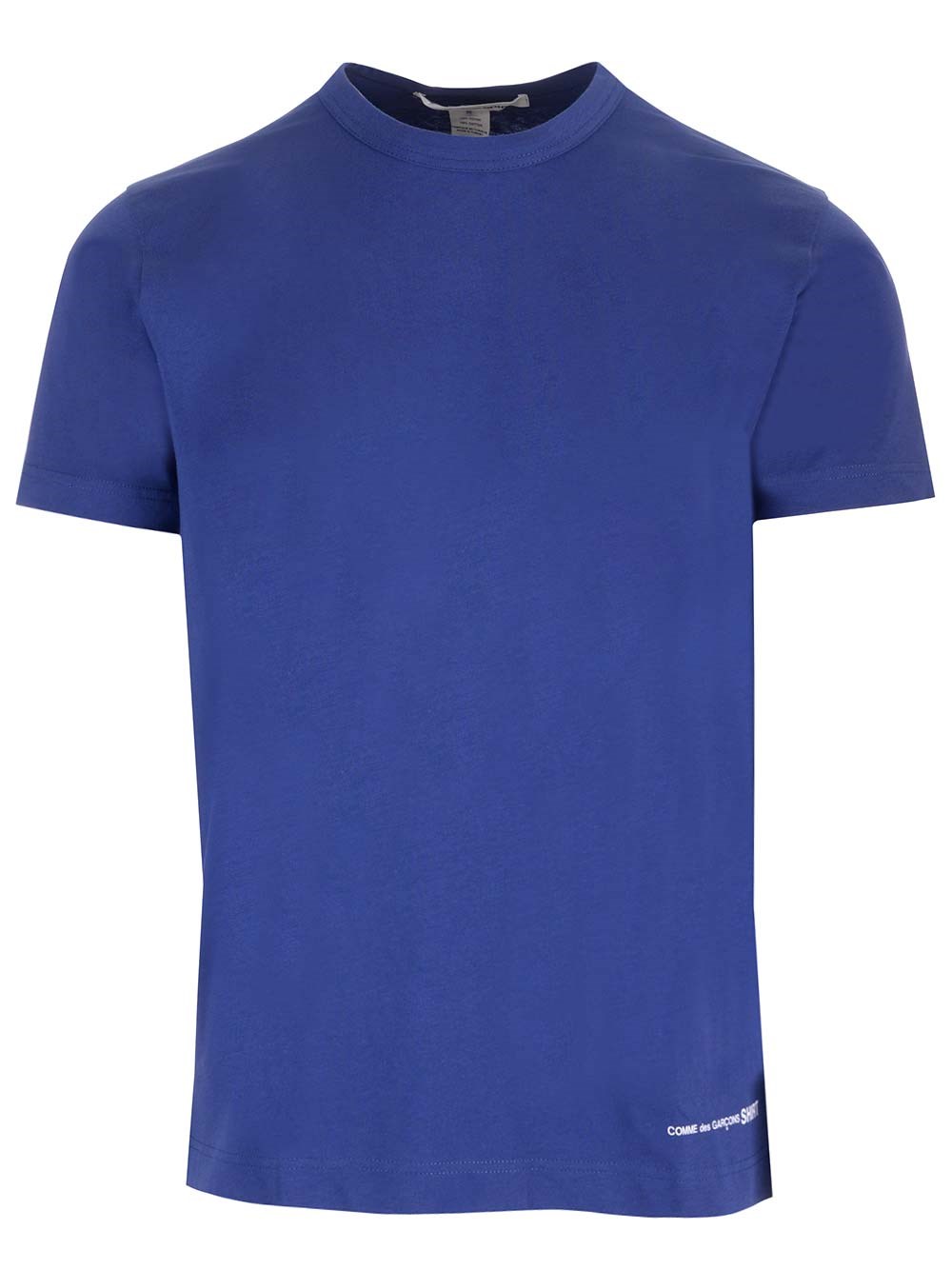 Al Duca D'Aosta Comme Des Garcons Shirt T-shirt blu elettrico slim