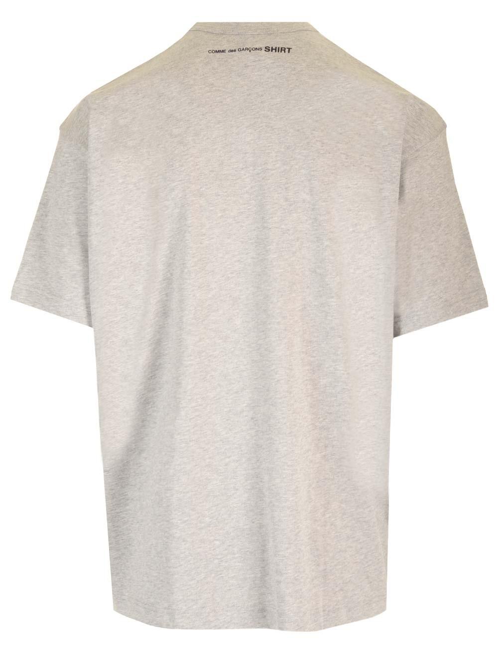 Al Duca D'Aosta Comme Des Garcons Shirt T-shirt Grigia Over