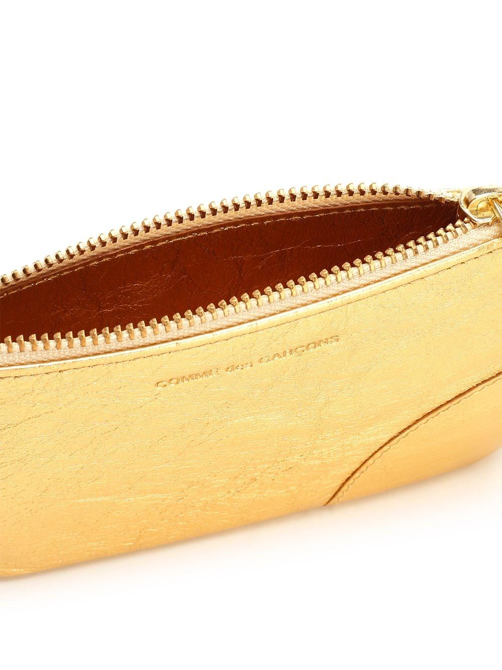 Al Duca D'Aosta Comme Des Garcons Wallet Portamonete Oro