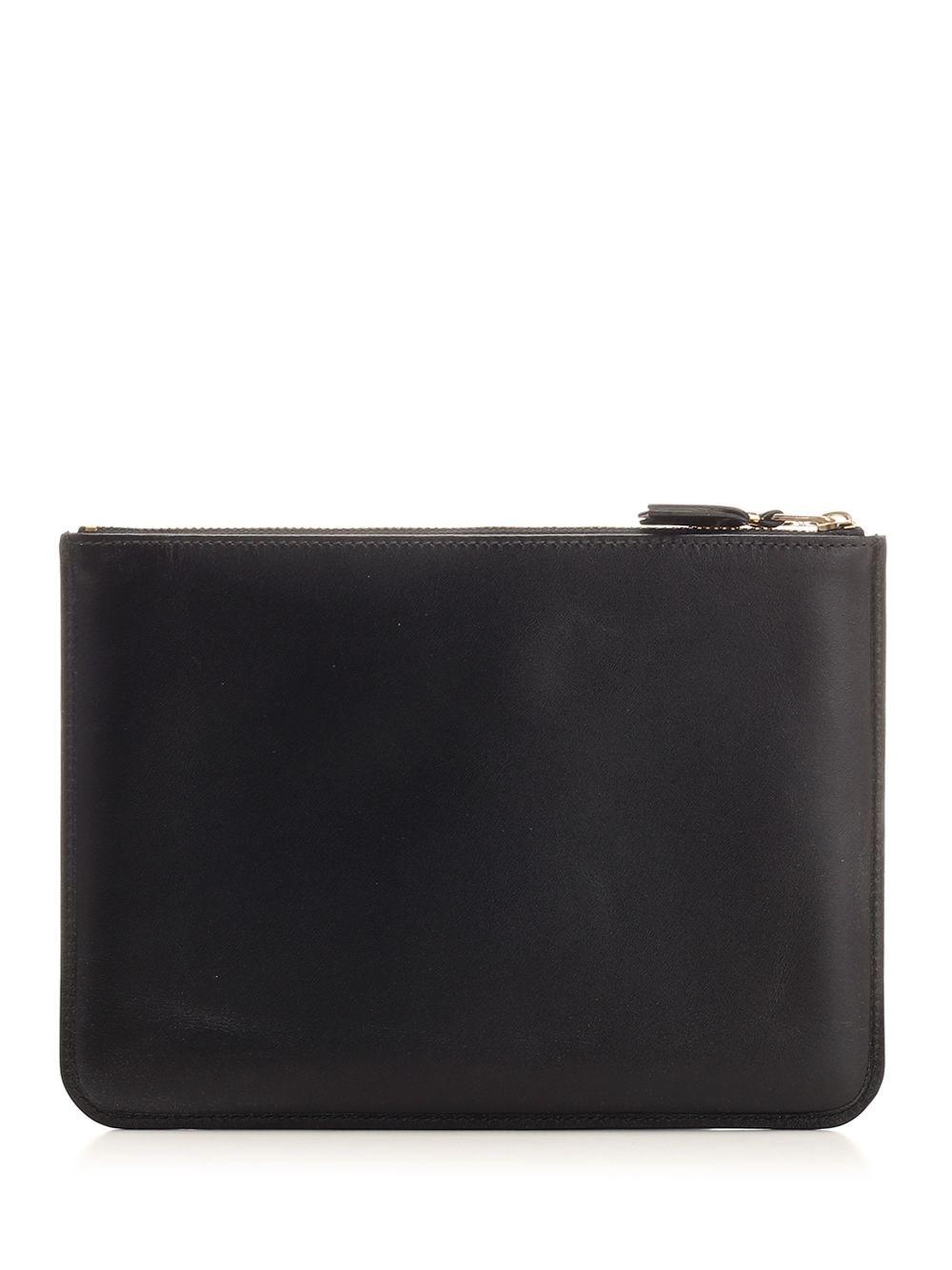 Al Duca D'Aosta Comme Des Garcons Wallet Pouch Doppia In Pelle