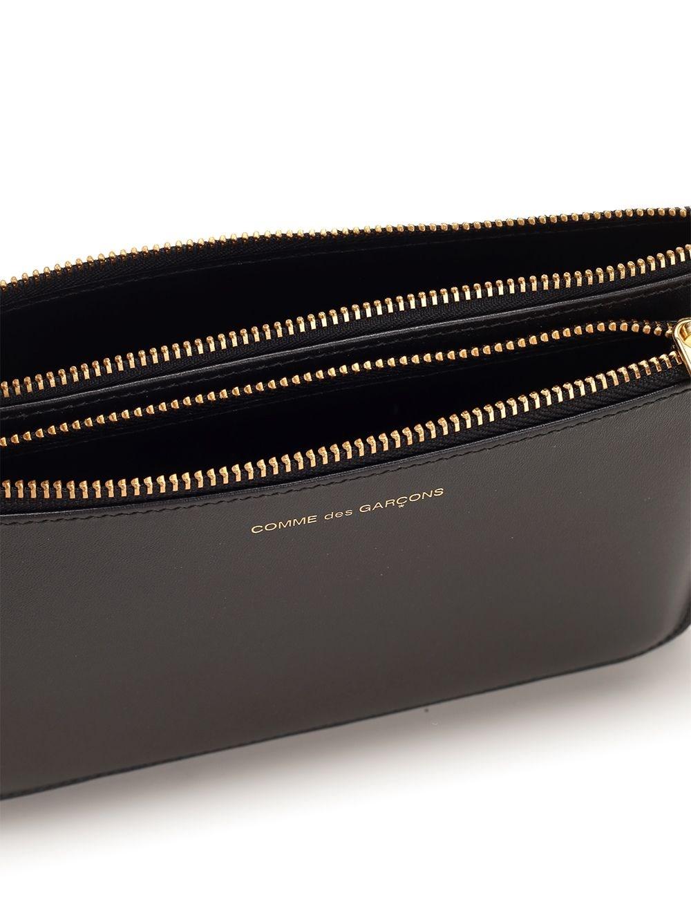 Al Duca D'Aosta Comme Des Garcons Wallet Pouch Doppia In Pelle