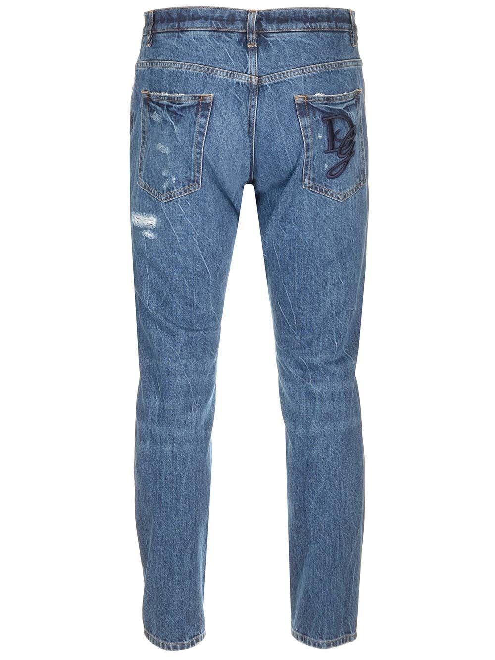 Al Duca D'Aosta Dolce & Gabbana Jeans Loose In Denim Stretch