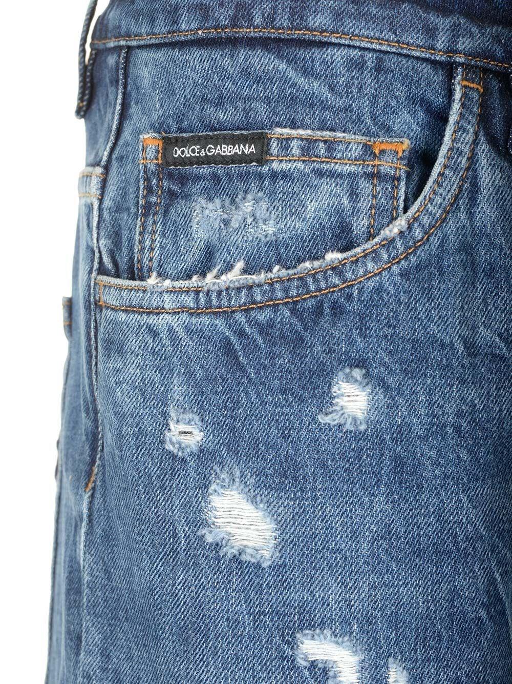 Al Duca D'Aosta Dolce & Gabbana Jeans Loose In Denim Stretch