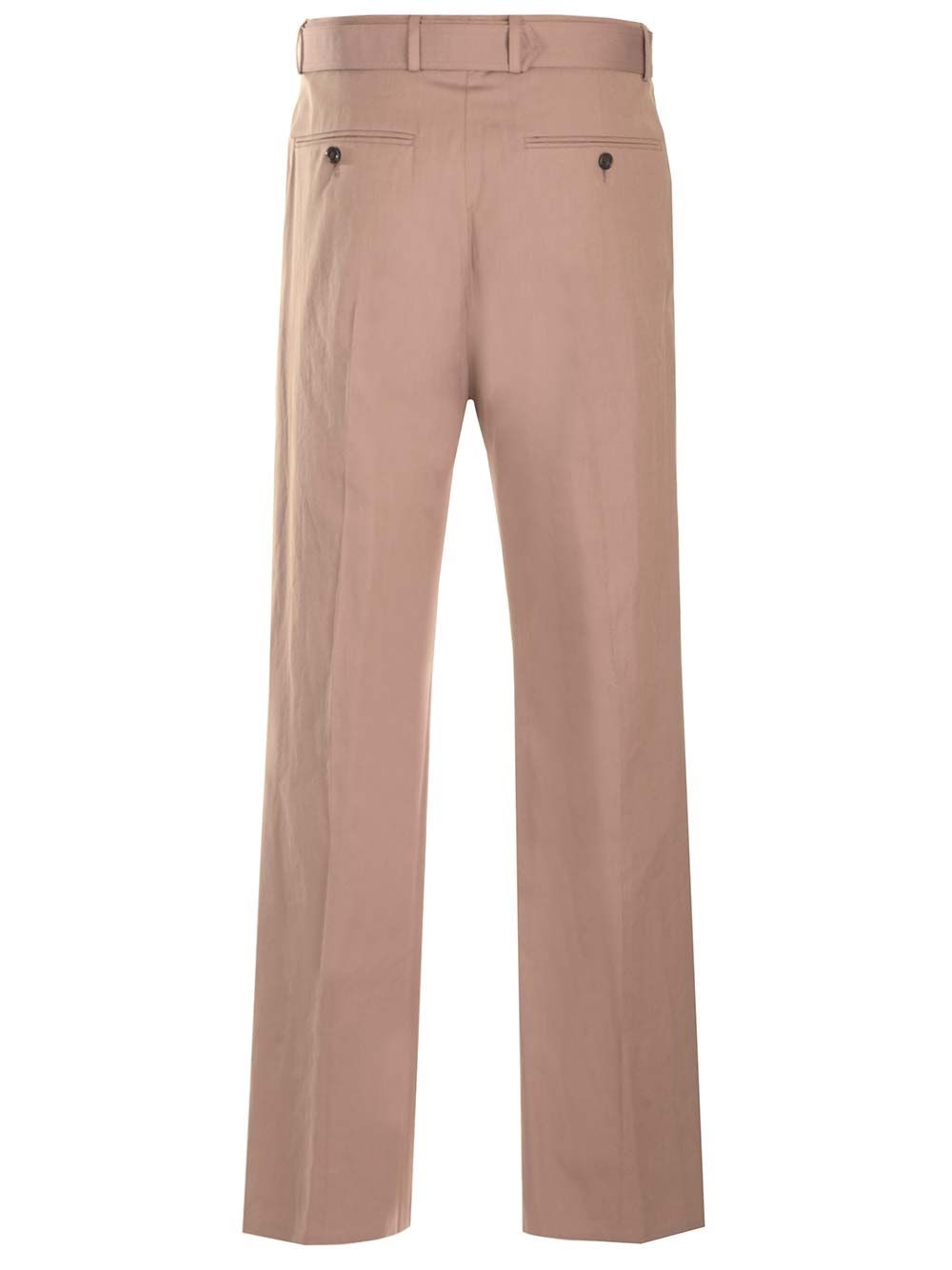 Al Duca D'Aosta Dries Van Noten Pantalone Dritto Con Cintura