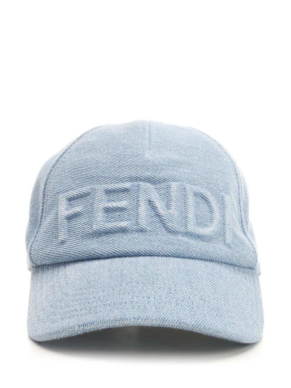 Al Duca D'Aosta Fendi Cappello da baseball in denim