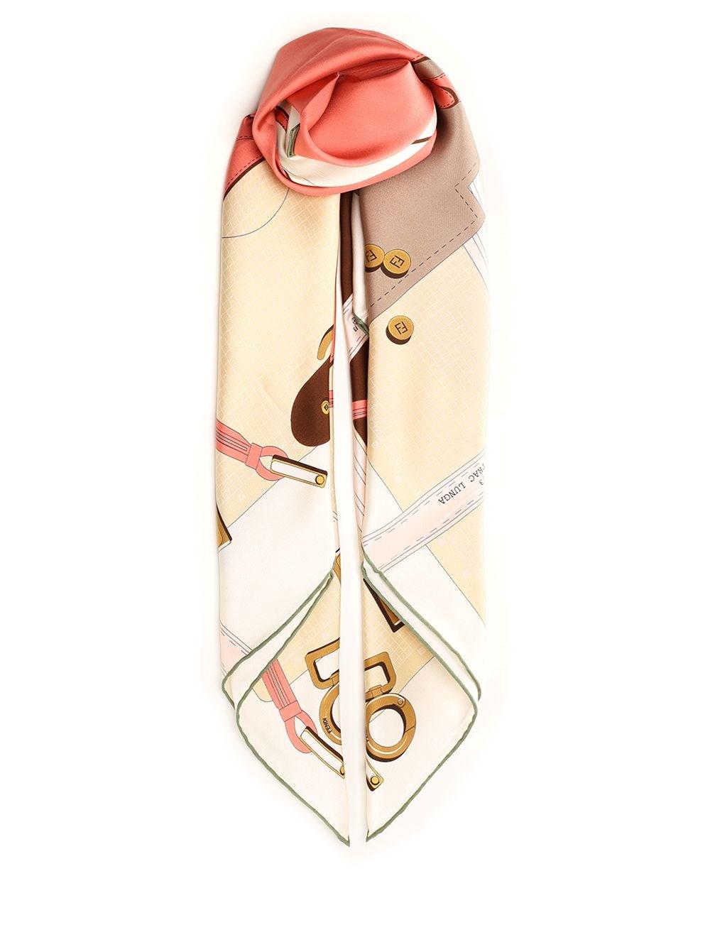 Al Duca D'Aosta Fendi Foulard in seta stampa Peekaboo