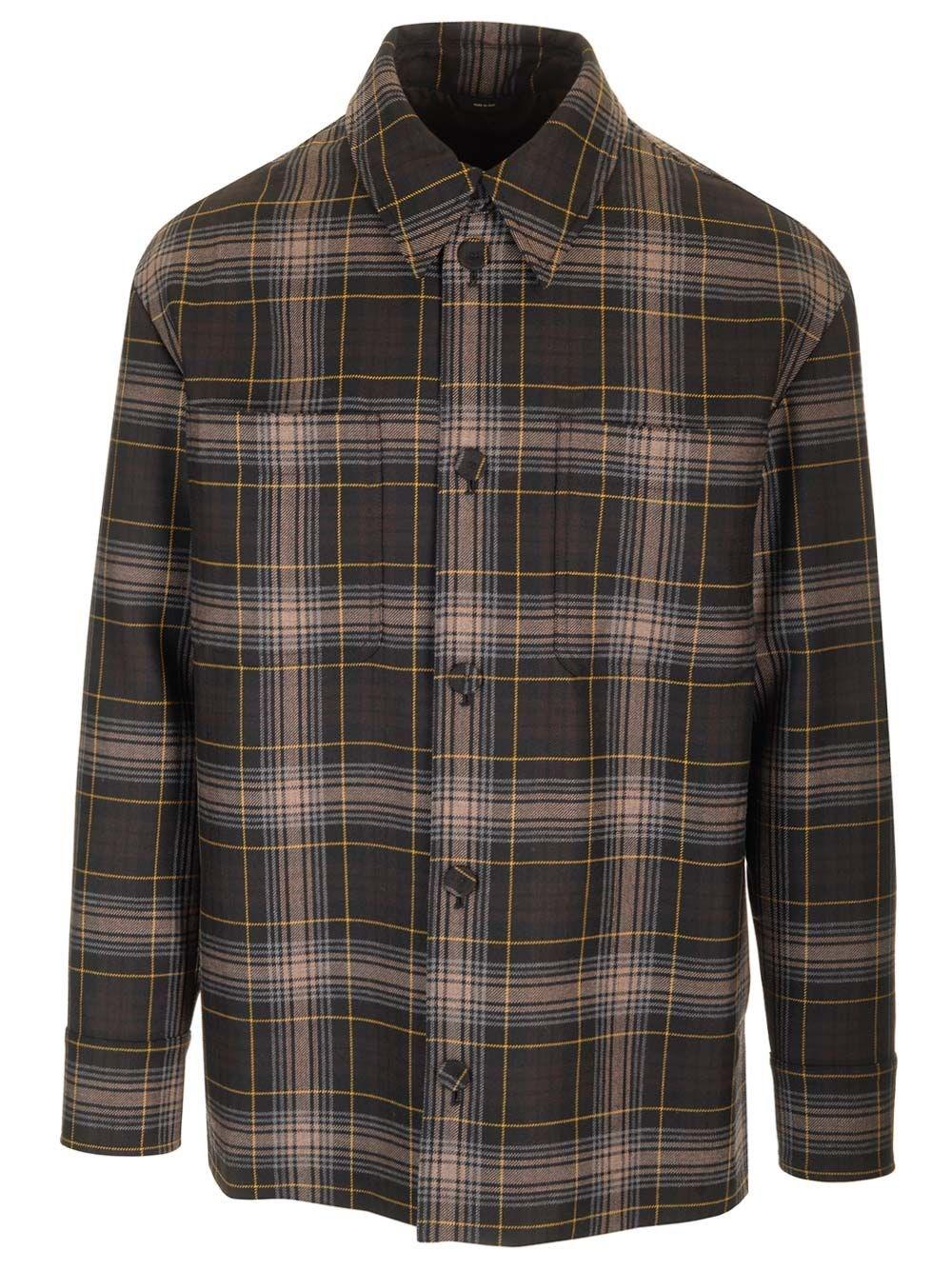 Al Duca D'Aosta Fendi Go-To Jacket in Fendi Tartan marrone