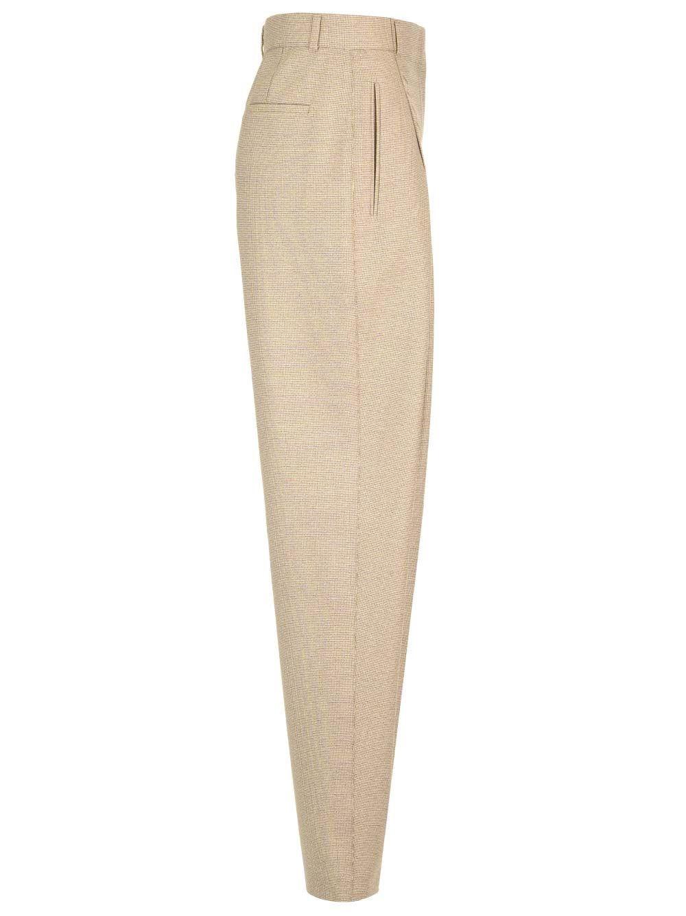 Al Duca D'Aosta Fendi Pantalone In Lana Micro Check