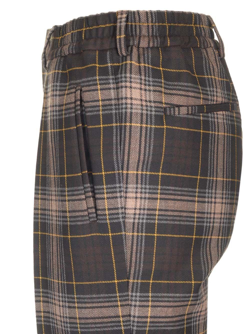 Al Duca D'Aosta Fendi Pantaloni In Fendi Tartan Marrone