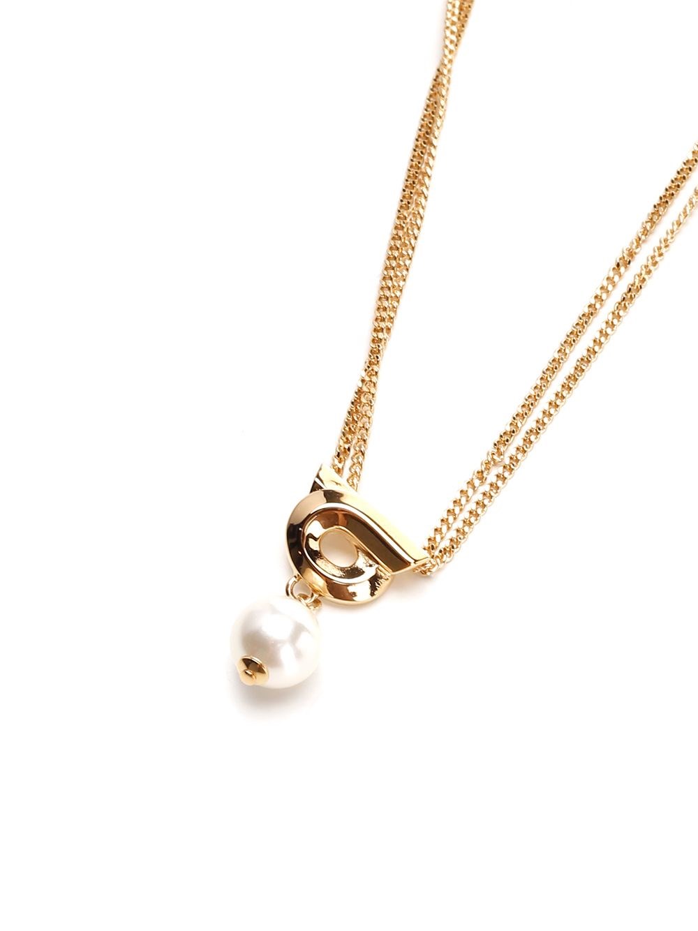 Al Duca D'Aosta Ferragamo Collana "Gancini" Con Perla