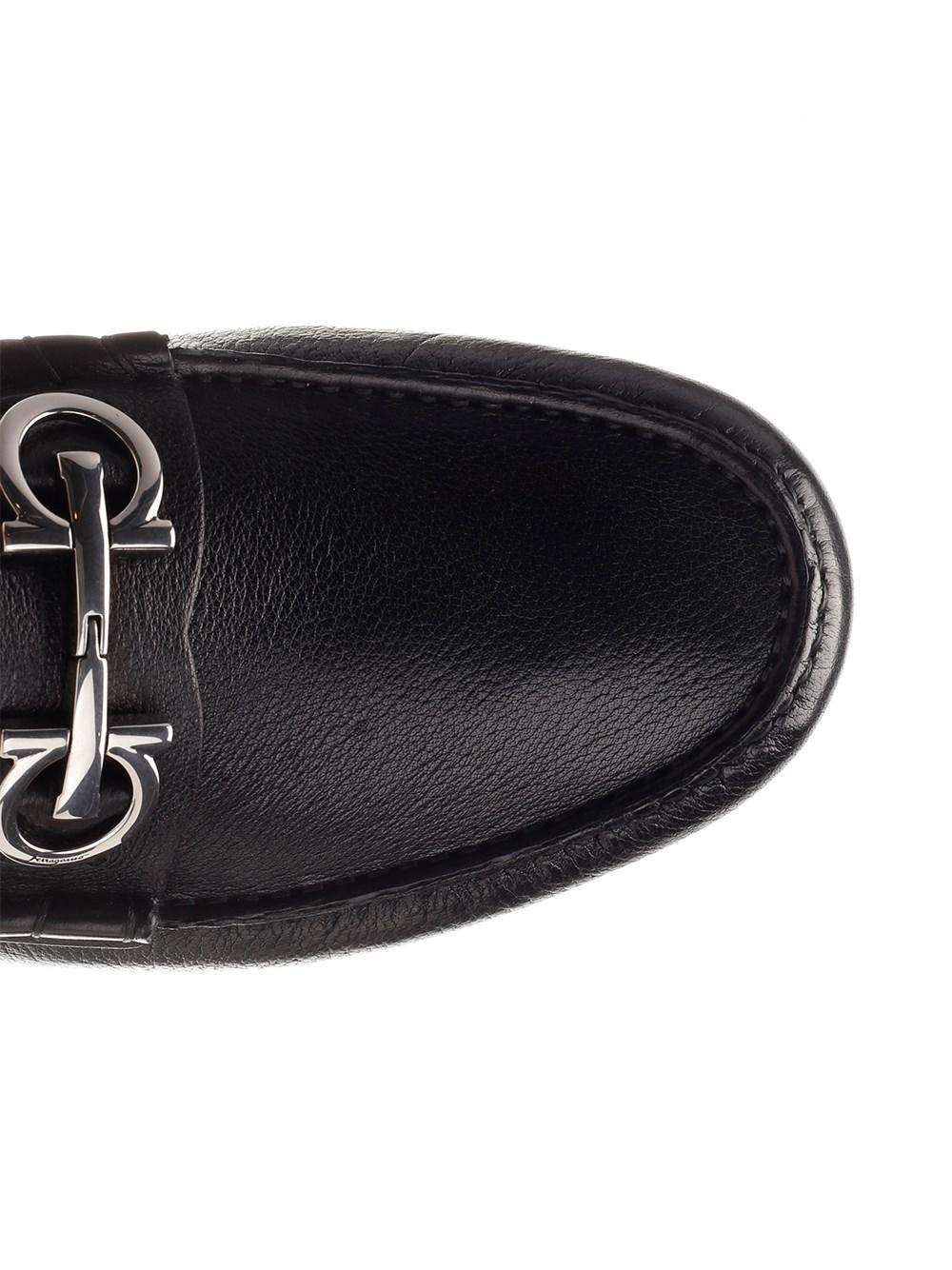 Al Duca D'Aosta Ferragamo Mocassino Driver In Pelle Nera